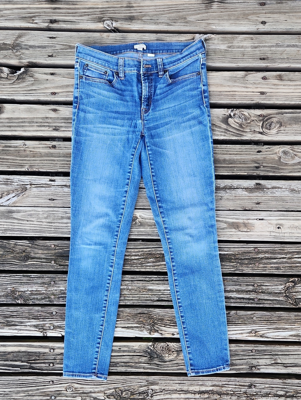 J Crew Stretch Jeans 27/30 Skinny Casual Blue